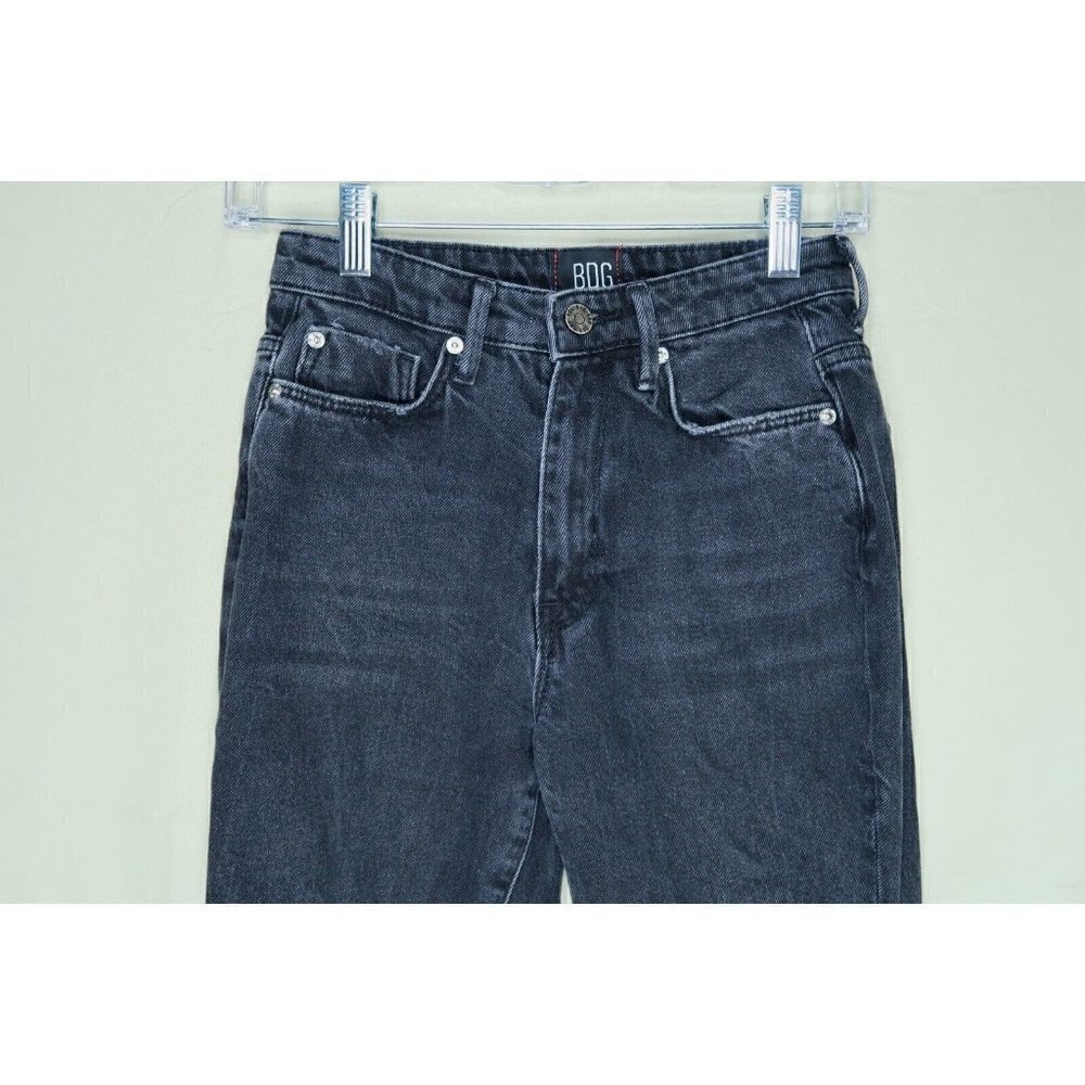 BDG Urban Outfitters Flare Jeans Black Bootcut Cropped Destroyed Women's Sz 24 - Picture 2 of 10